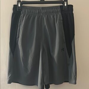 Under Armour Gray and Black Athletic Performance Shorts